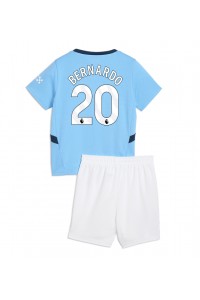 Manchester City Bernardo Silva #20 Babytruitje Thuis tenue Kind 2024-25 Korte Mouw (+ Korte broeken)